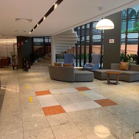 Flat No Hotel Cosmopolitan Com Estacionamento Gratis E Piscina Santos  Exterior foto